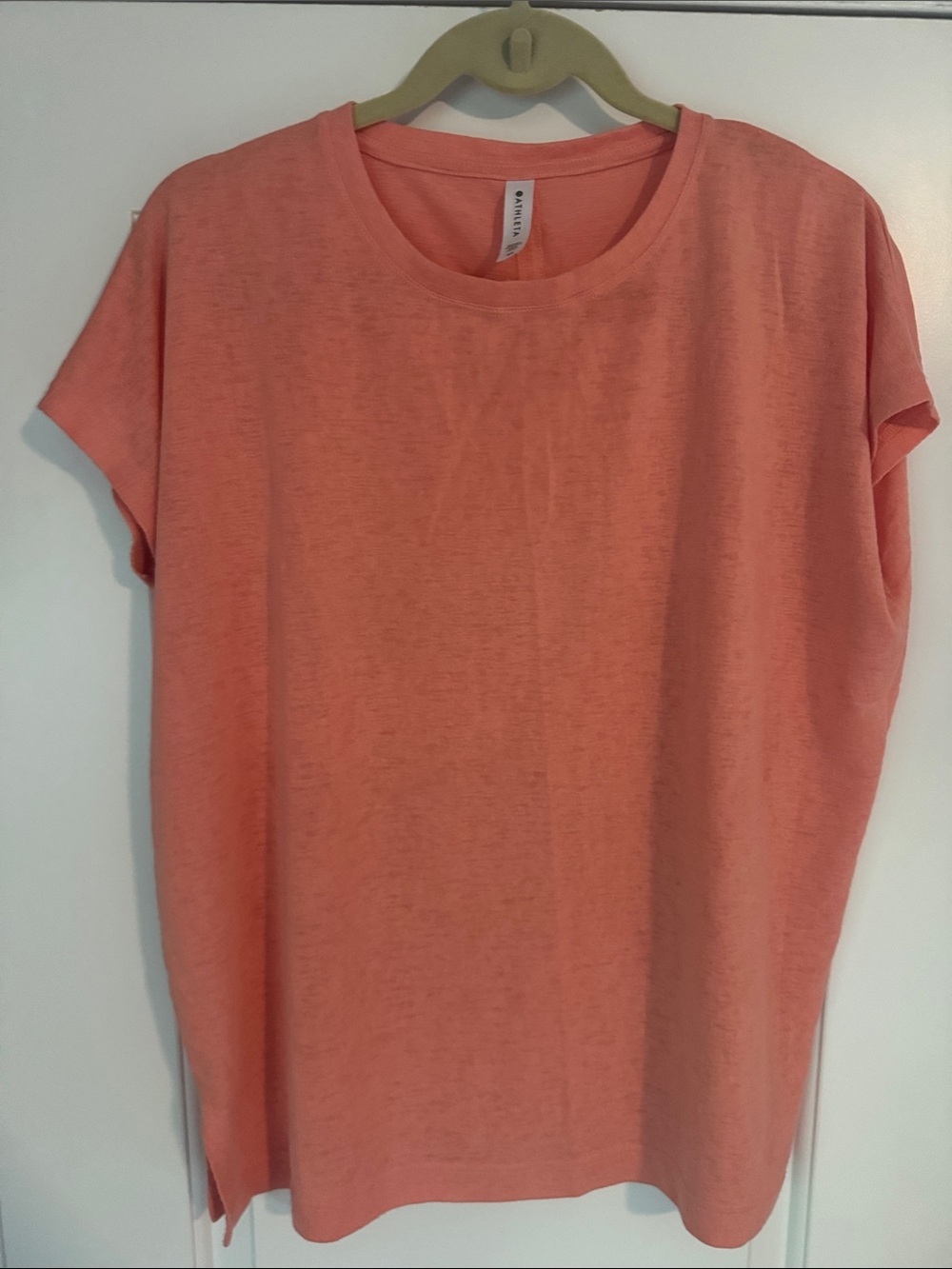 Athleta Coral Short-Sleeve Oversized Tee